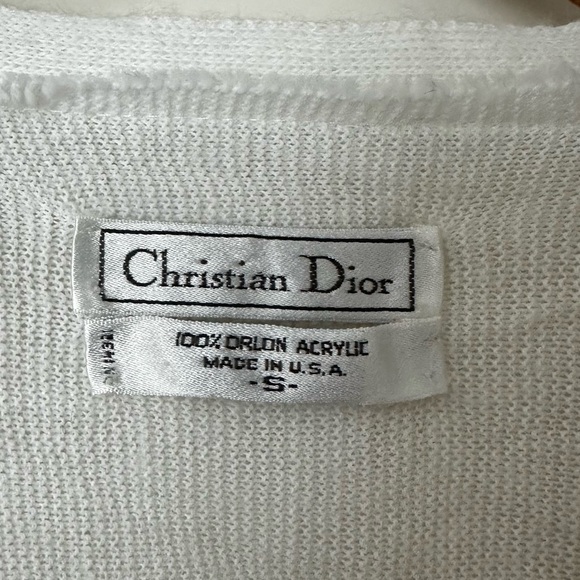 Christian Dior vintage white cardigan, size S - Picture 5 of 6